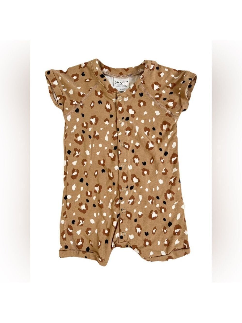 Leopard Print Kids Romper